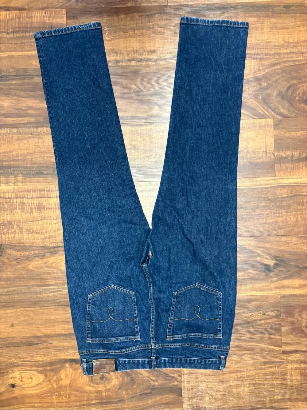 Lauren Jeans Co. Ralph Lauren Women’s Straight Dark Wash Denim Jeans size 12 - Picture 4 of 4